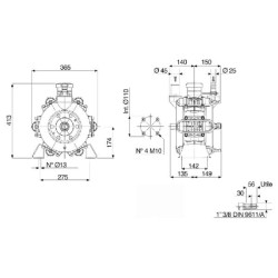 Stūmoklinis diafragminis siurblys BP 235 K C/ 61050036