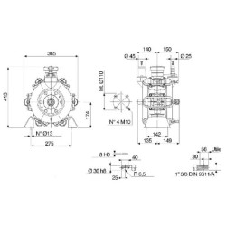 Stūmoklinis diafragminis siurblys BP 235 K 61050033