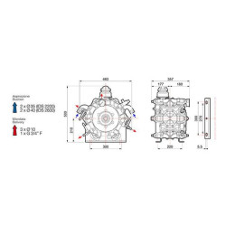Aukšto slėgio stūmoklinis siurblys su diafragma IDS 2600 MM 61120001