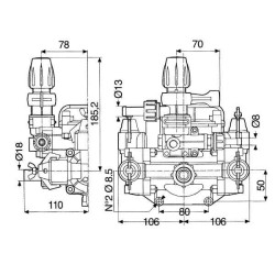 Žemo slėgio diafragminis siurblys MC 25 EL 60840032