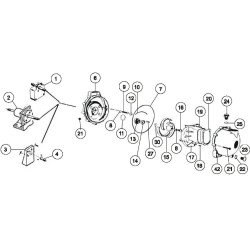 Siurblio tvirtinimo plokštė 58703