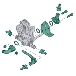 Jungties komplekto atstumas GI 40 AR980