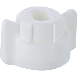 Antgalio dangtelis, bajonetinis, SW8, baltas, su tarpine, 25 vnt. pakuotėje, Arag 40290002P025