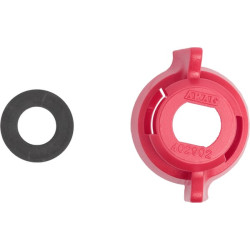 Antgalio dangtelis, bajonetinis, SW10, raudonas, su tarpine, 25 vnt. pakuotėje, Arag 40290203P025