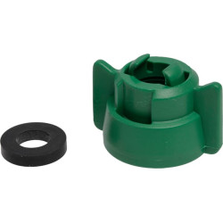 Antgalio dangtelis, bajonetinis, SW10/8, žalias, su tarpine, 25 vnt. pakuotėje, Arag 40299005P025