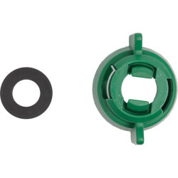 Antgalio dangtelis, bajonetinis, SW10/8, žalias, su tarpine, 25 vnt. pakuotėje, Arag 40299005P025