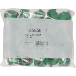 Antgalio dangtelis, bajonetinis, SW10/8, žalias, su tarpine, 25 vnt. pakuotėje, Arag 40299005P025