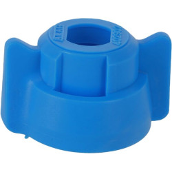 Antgalio dangtelis, bajonetinis, SW10, mėlynas, su tarpine, 25 vnt. pakuotėje, Arag 40290204P025