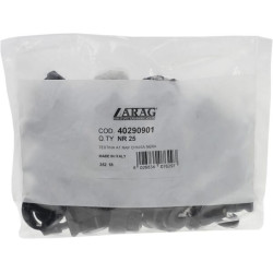 Uždengimo dangtelis, bajonetinis, juodas, 25 vnt. pakuotėje, Arag 40290901P025