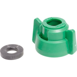 Antgalio dangtelis, bajonetinis, SW11, žalias, su tarpine, 25 vnt. pakuotėje, Arag 40290105P025