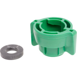 Antgalio dangtelis, bajonetinis, SW11, žalias, su tarpine, 25 vnt. pakuotėje, Arag 40290105P025