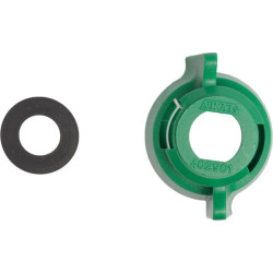 Antgalio dangtelis, bajonetinis, SW11, žalias, su tarpine, 25 vnt. pakuotėje, Arag 40290105P025