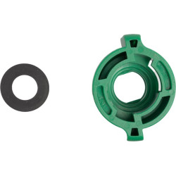 Antgalio dangtelis, bajonetinis, SW11, žalias, su tarpine, 25 vnt. pakuotėje, Arag 40290105P025