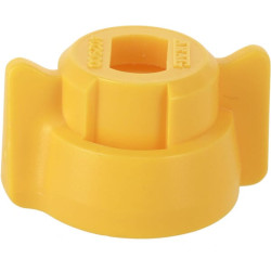 Antgalio dangtelis, bajonetinis, SW8, geltonas, su tarpine, 25 vnt. pakuotėje, Arag 40290006P025