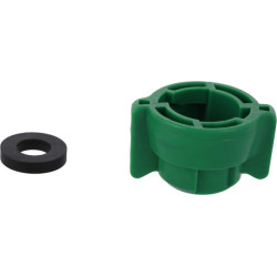 Antgalio dangtelis, bajonetinis, SW10, žalias, su tarpine, 25 vnt. pakuotėje, Arag 40290205P025