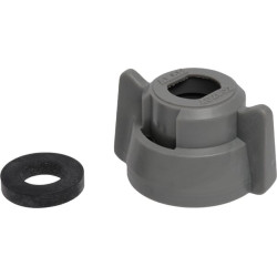 Antgalio dangtelis, bajonetinis, SW10, pilkas, su tarpine, 25 vnt. pakuotėje, Arag 40290210P025