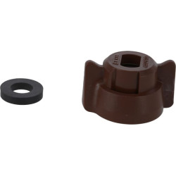 Antgalio dangtelis, bajonetinis, SW8, rudas, su tarpine, 25 vnt. pakuotėje, Arag 40290007P025