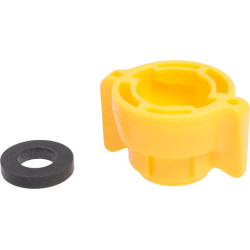 Antgalio dangtelis, bajonetinis, SW11, geltonas, su tarpine, 25 vnt. pakuotėje, Arag 40290106P025