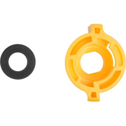 Antgalio dangtelis, bajonetinis, SW11, geltonas, su tarpine, 25 vnt. pakuotėje, Arag 40290106P025