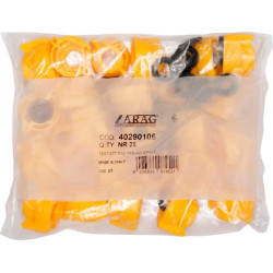 Antgalio dangtelis, bajonetinis, SW11, geltonas, su tarpine, 25 vnt. pakuotėje, Arag 40290106P025