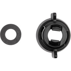 Antgalio dangtelis, bajonetinis, SW10/8, juodas, su tarpine, 25 vnt. pakuotėje, Arag 40299001P025