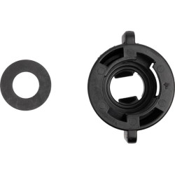 Antgalio dangtelis, bajonetinis, SW10/8, juodas, su tarpine, 25 vnt. pakuotėje, Arag 40299001P025