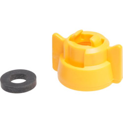 Antgalio dangtelis, bajonetinis, SW10/8, geltonas, su tarpine, 25 vnt. pakuotėje, Arag 40299006P025