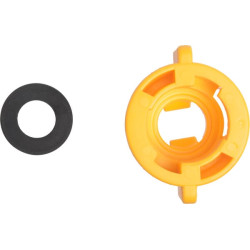 Antgalio dangtelis, bajonetinis, SW10/8, geltonas, su tarpine, 25 vnt. pakuotėje, Arag 40299006P025