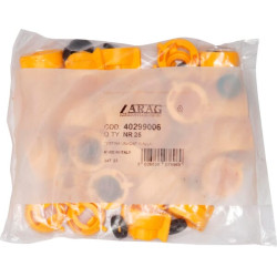 Antgalio dangtelis, bajonetinis, SW10/8, geltonas, su tarpine, 25 vnt. pakuotėje, Arag 40299006P025