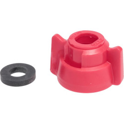 Antgalio dangtelis, bajonetinis, SW11, raudonas, su tarpine, 25 vnt. pakuotėje, Arag 40290103P025