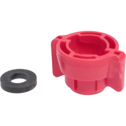 Antgalio dangtelis, bajonetinis, SW11, raudonas, su tarpine, 25 vnt. pakuotėje, Arag 40290103P025