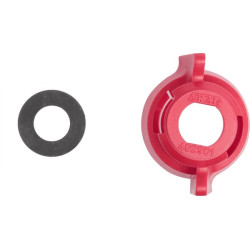 Antgalio dangtelis, bajonetinis, SW11, raudonas, su tarpine, 25 vnt. pakuotėje, Arag 40290103P025