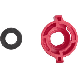 Antgalio dangtelis, bajonetinis, SW11, raudonas, su tarpine, 25 vnt. pakuotėje, Arag 40290103P025