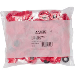 Antgalio dangtelis, bajonetinis, SW11, raudonas, su tarpine, 25 vnt. pakuotėje, Arag 40290103P025