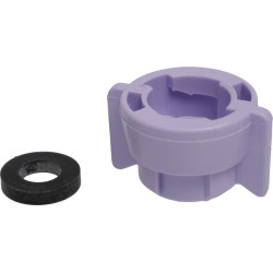 Antgalio dangtelis, bajonetinis, SW10/8, violetinis, su tarpine, 25 vnt. pakuotėje, Arag 40299013P025