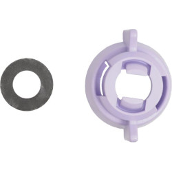 Antgalio dangtelis, bajonetinis, SW10/8, violetinis, su tarpine, 25 vnt. pakuotėje, Arag 40299013P025