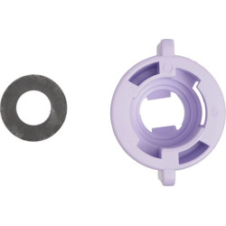 Antgalio dangtelis, bajonetinis, SW10/8, violetinis, su tarpine, 25 vnt. pakuotėje, Arag 40299013P025