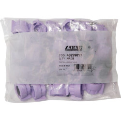 Antgalio dangtelis, bajonetinis, SW10/8, violetinis, su tarpine, 25 vnt. pakuotėje, Arag 40299013P025