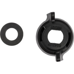 Antgalio dangtelis, bajonetinis, SW10, juodas, su tarpine, 25 vnt. pakuotėje, Arag 40290201P025