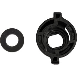 Antgalio dangtelis, bajonetinis, SW10, juodas, su tarpine, 25 vnt. pakuotėje, Arag 40290201P025