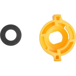 Antgalio dangtelis, bajonetinis, SW10, geltonas, su tarpine, 25 vnt. pakuotėje, Arag 40290206P025