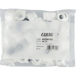 Antgalio dangtelis, bajonetinis, SW11, baltas, su tarpine, 25 vnt. pakuotėje, Arag 40290102P025