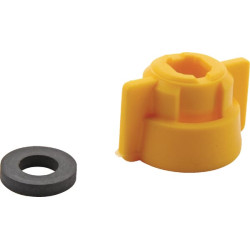 Antgalio dangtelis, bajonetinis, SW8/10, geltonas, su tarpine, Lechler Y8253C00010000