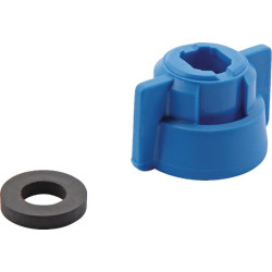 Antgalio dangtelis, bajonetinis, SW8/10, mėlynas, su tarpine, Lechler Y8253C00030000