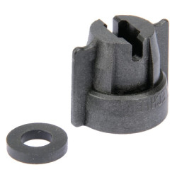 Purkštuko dangtelis, bajonetinis, SW8, juodas, su tarpine, Lechler 0921645660