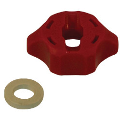 Antgalio dangtelis, bajonetinis, SW8/10, raudonas, su tarpine, Lechler 0652025600