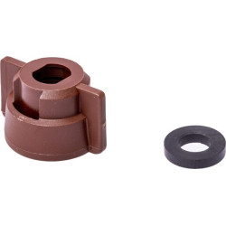 Antgalio dangtelis, bajonetinis, SW10, rudas, su tarpine, Geoline 8253057P025