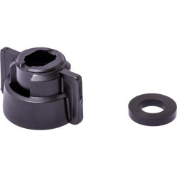 Antgalio dangtelis, bajonetinis, SW8/10, juodas, su tarpine, Geoline 8253080P025