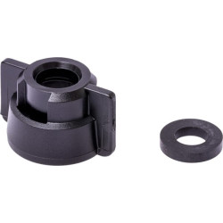 Antgalio dangtelis, bajonetinis, Ø12,6, juodas, su tarpine, Geoline 8253050P025