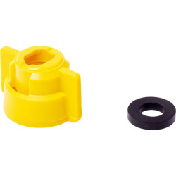 Antgalio dangtelis, bajonetinis, SW8/10, geltonas, su tarpine, Geoline 8253077P025